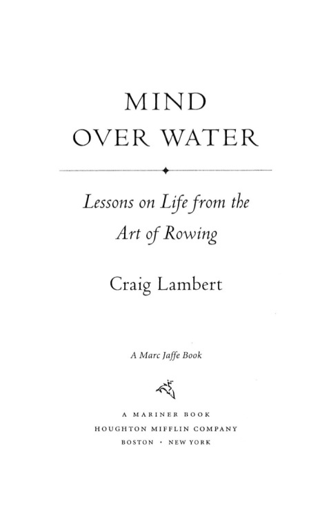 Cover image for book Mind Over Water