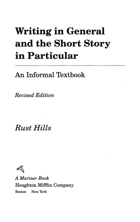 Cover image for book Writing in General and the Short Story in Particular