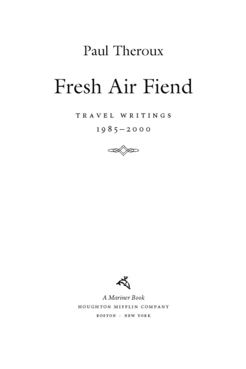 Cover image for book Fresh Air Fiend