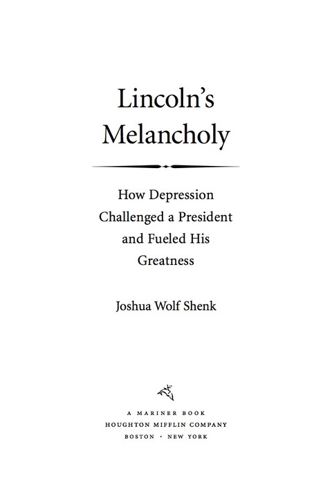 Cover image for book Lincoln's Melancholy