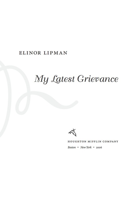 Cover image for book My Latest Grievance
