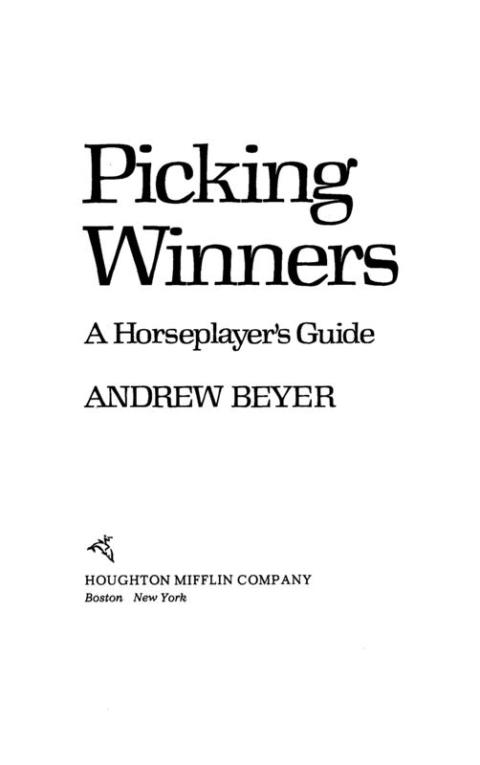 Cover image for book Picking Winners