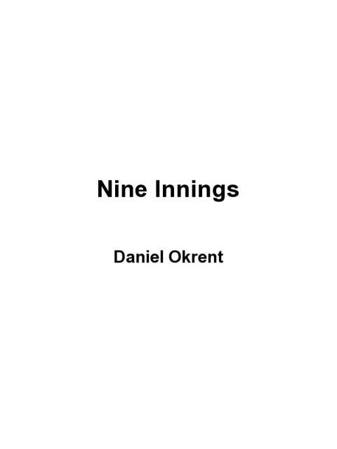 Cover image for book Nine Innings