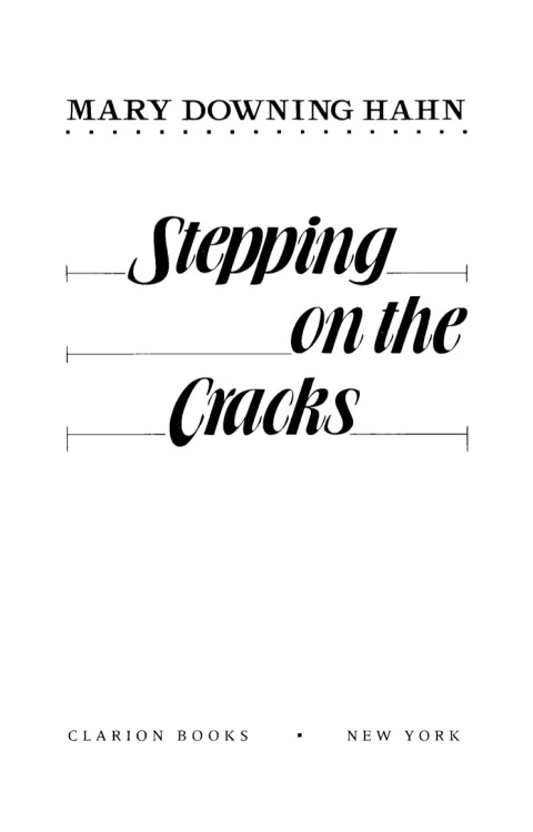 Cover image for book Stepping on the Cracks