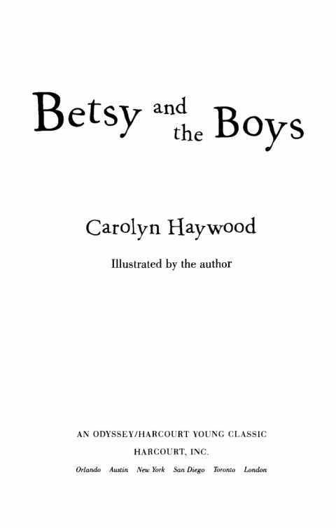 Cover image for book Betsy and the Boys