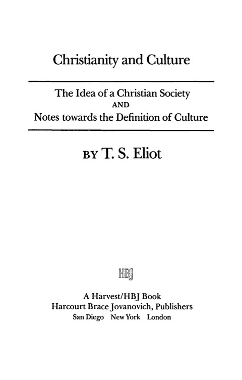 Cover image for book Christianity And Culture