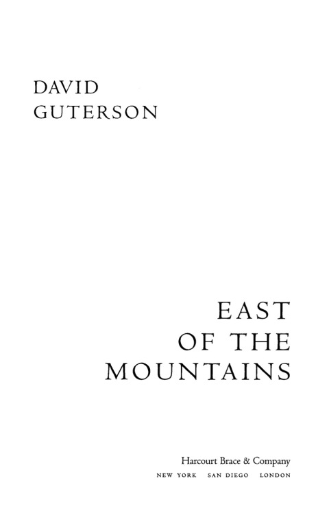 Cover image for book East of the Mountains
