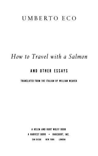 How to Travel with a Salmon