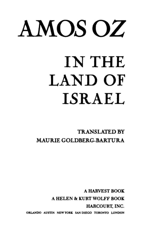 Cover image for book In the Land of Israel