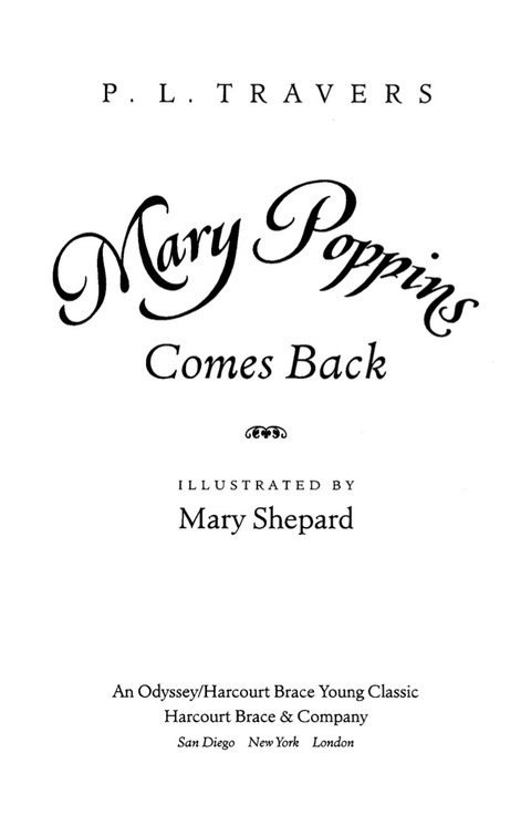 Cover image for book Mary Poppins Comes Back