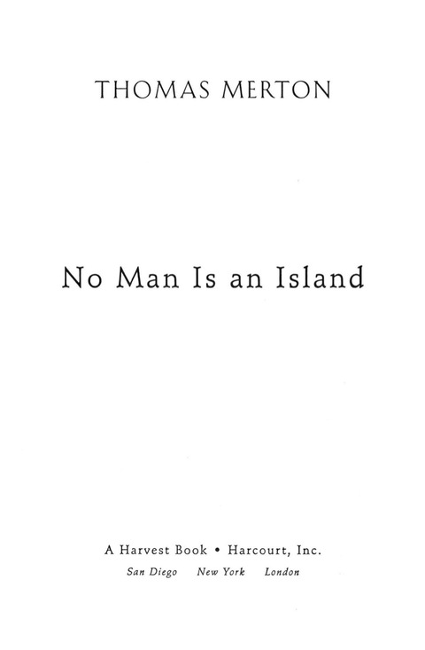 Cover image for book No Man Is an Island