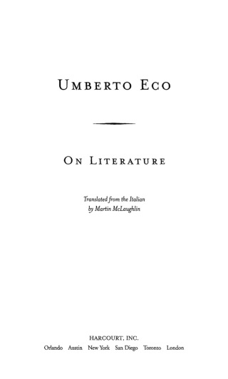 On Literature