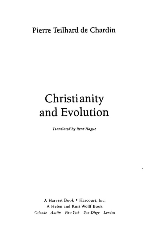 Christianity and Evolution 