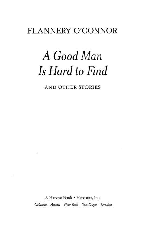 Cover image for book A Good Man Is Hard To Find And Other Stories