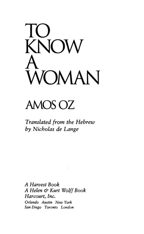 Cover image for book To Know A Woman