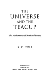 Titelbild: The Universe and the Teacup 9780156006569