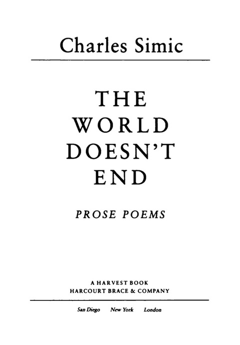 Cover image for book The World Doesn't End