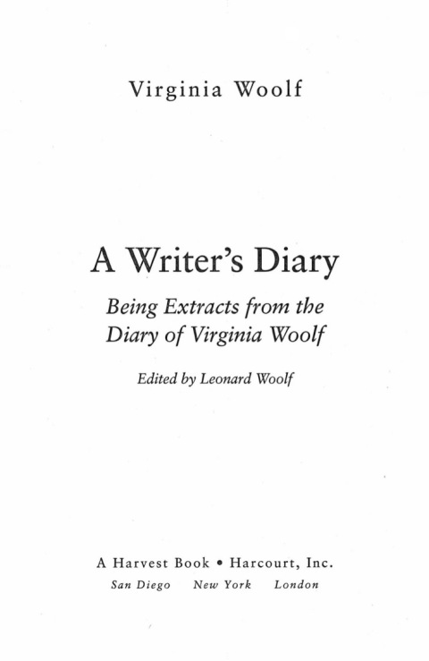 Cover image for book A Writer's Diary