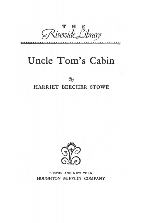Cover image for book Uncle Tom’s Cabin