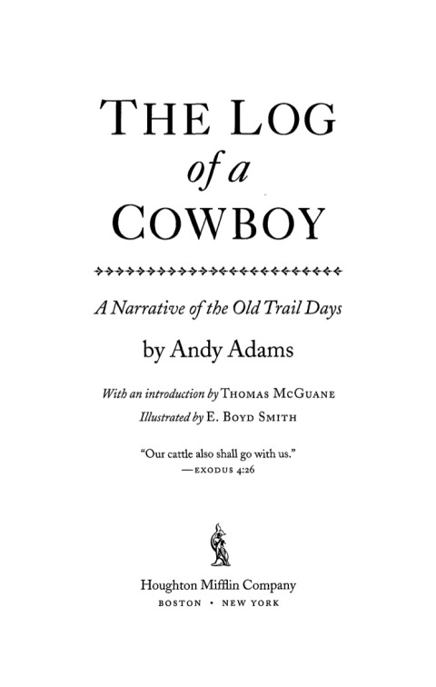 Cover image for book The Log Of A Cowboy