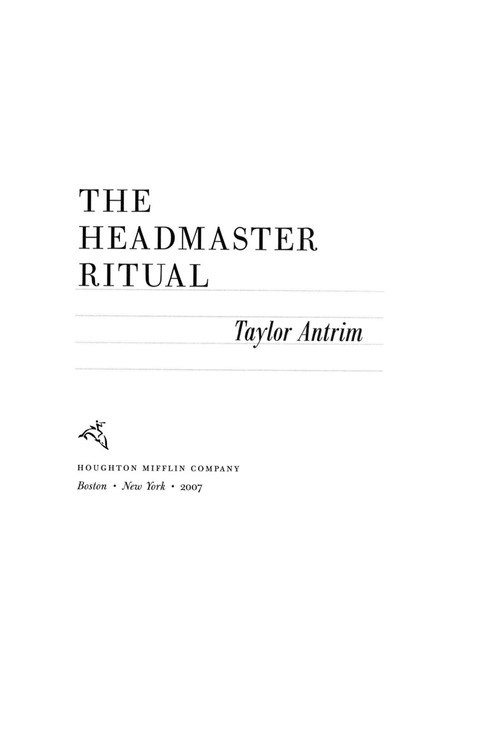 Cover image for book The Headmaster Ritual