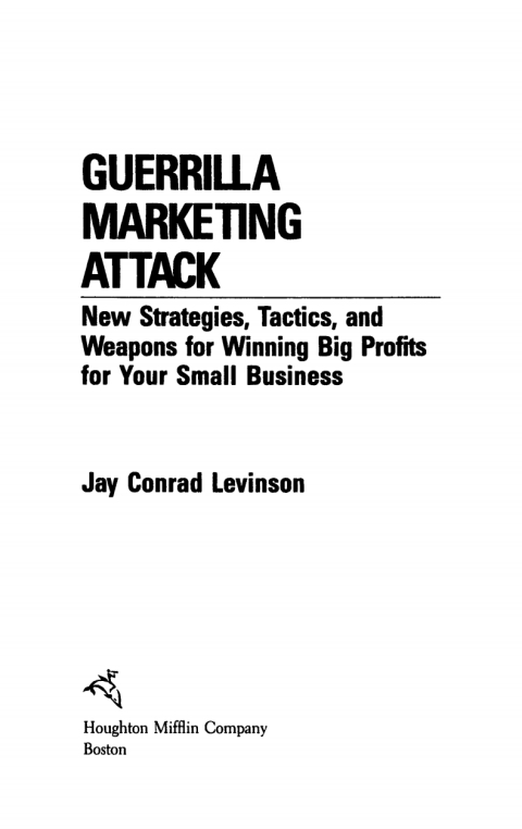 Cover image for book Guerrilla Marketing Attack
