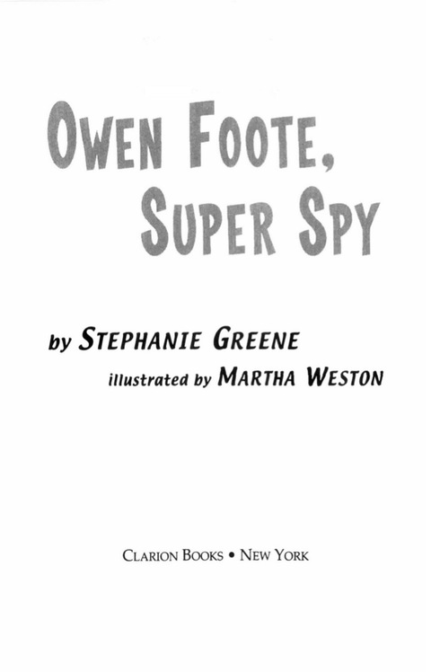 Cover image for book Owen Foote, Super Spy