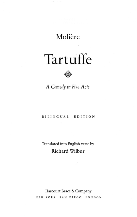 Cover image for book Tartuffe, By Molière