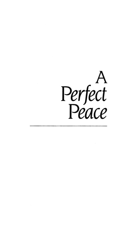 Cover image for book A Perfect Peace