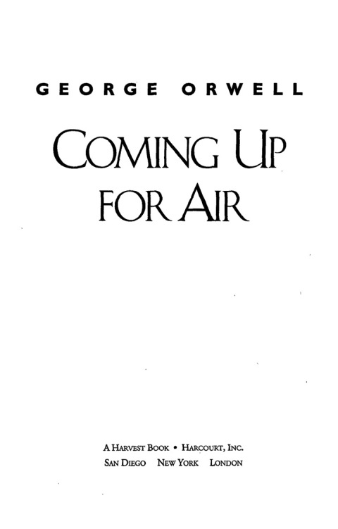 Cover image for book Coming Up For Air