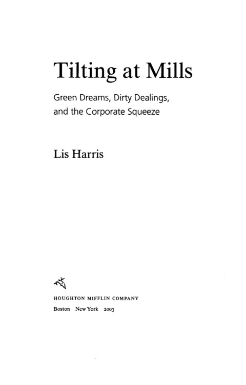Cover image for book Tilting At Mills