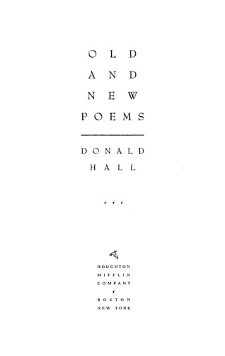 Old and New Poems