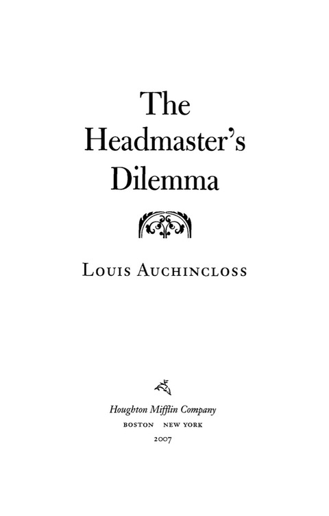 Cover image for book The Headmaster's Dilemma