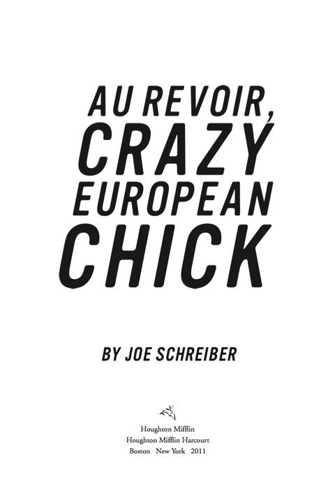 Cover image for book Au Revoir, Crazy European Chick