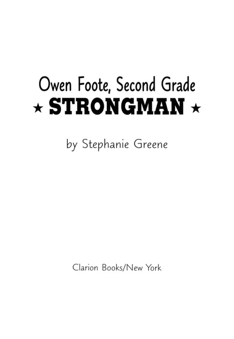 Cover image for book Owen Foote, Second Grade Strongman