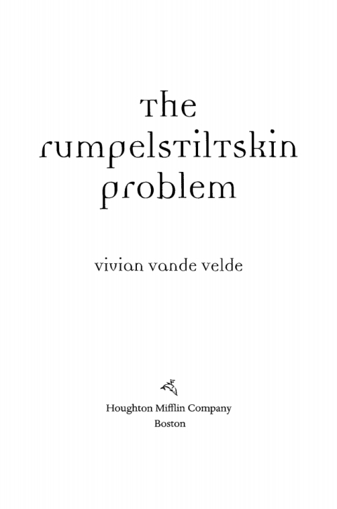 Cover image for book The Rumpelstiltskin Problem