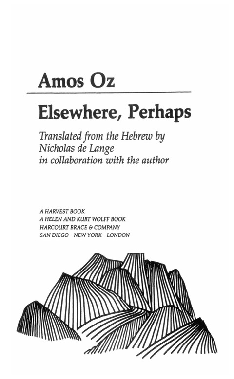 Cover image for book Elsewhere, Perhaps