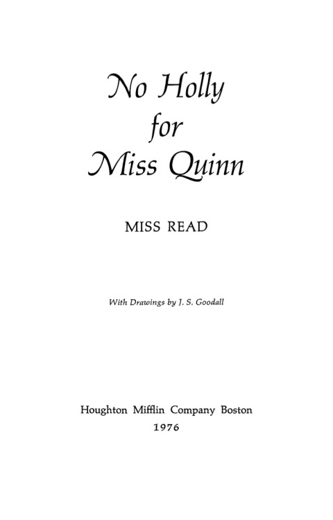 Cover image for book No Holly for Miss Quinn
