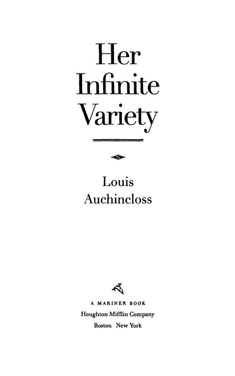 Cover image for book Her Infinite Variety