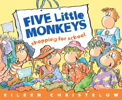 Cover image for book Five Little Monkeys Shopping for School