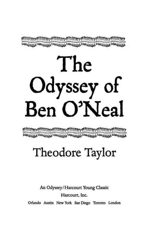 Cover image for book The Odyssey of Ben O'Neal