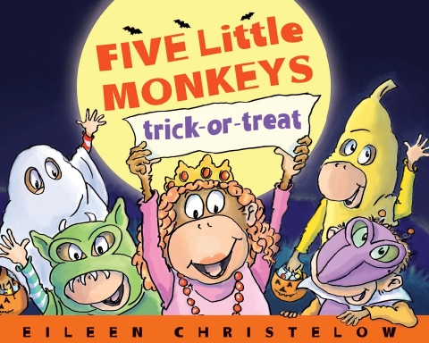 Cover image for book Five Little Monkeys Trick-or-Treat