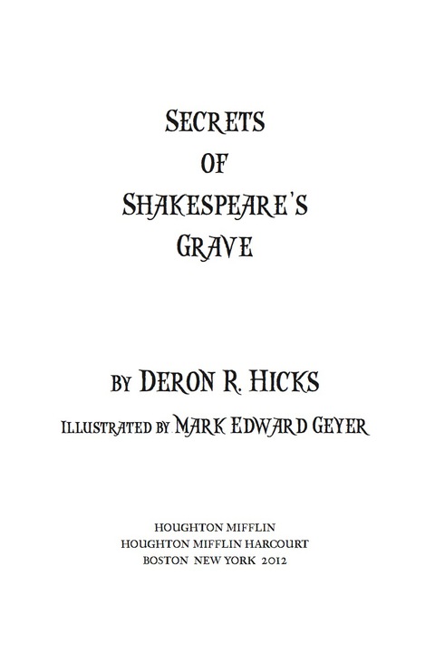 Cover image for book Secrets of Shakespeare's Grave