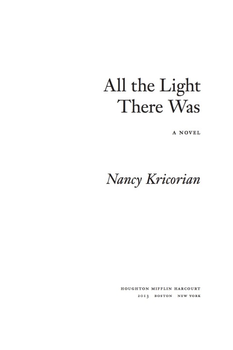 Cover image for book All The Light There Was