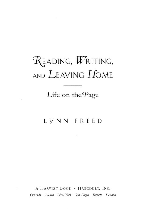Cover image for book Reading, Writing, and Leaving Home