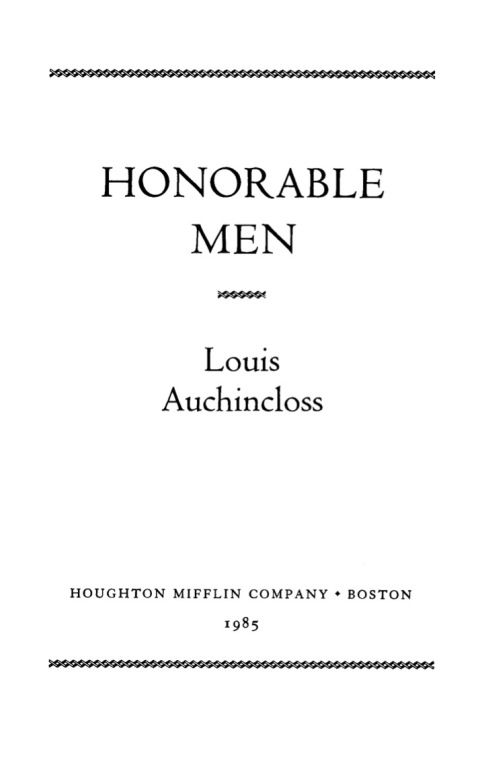 Cover image for book Honorable Men