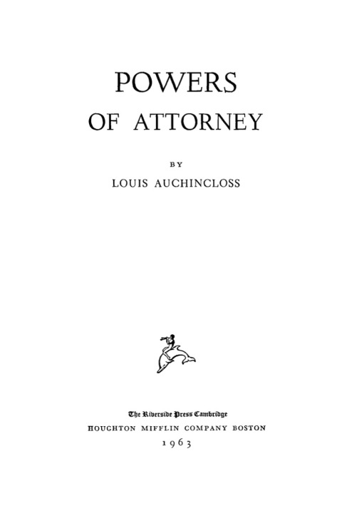 Cover image for book Powers of Attorney