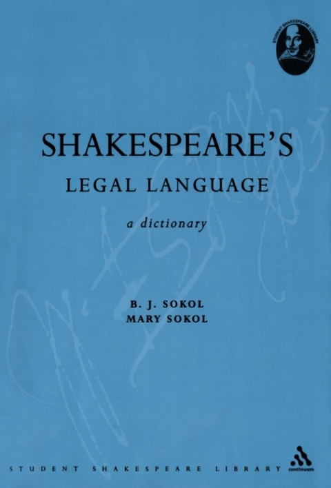 Cover image for book Shakespeare's Legal Language