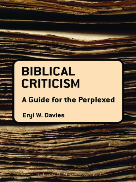 Cover image for book Biblical Criticism: A Guide for the Perplexed