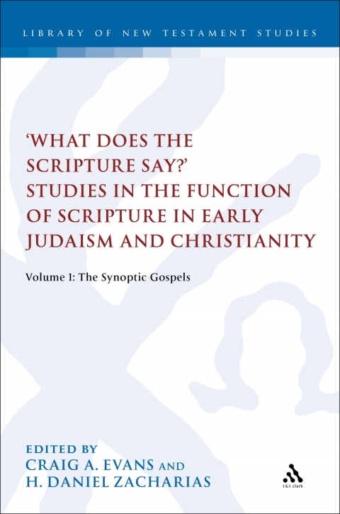 Cover image for book What Does the Scripture Say?' Studies in the Function of Scripture in Early Judaism and Christianity